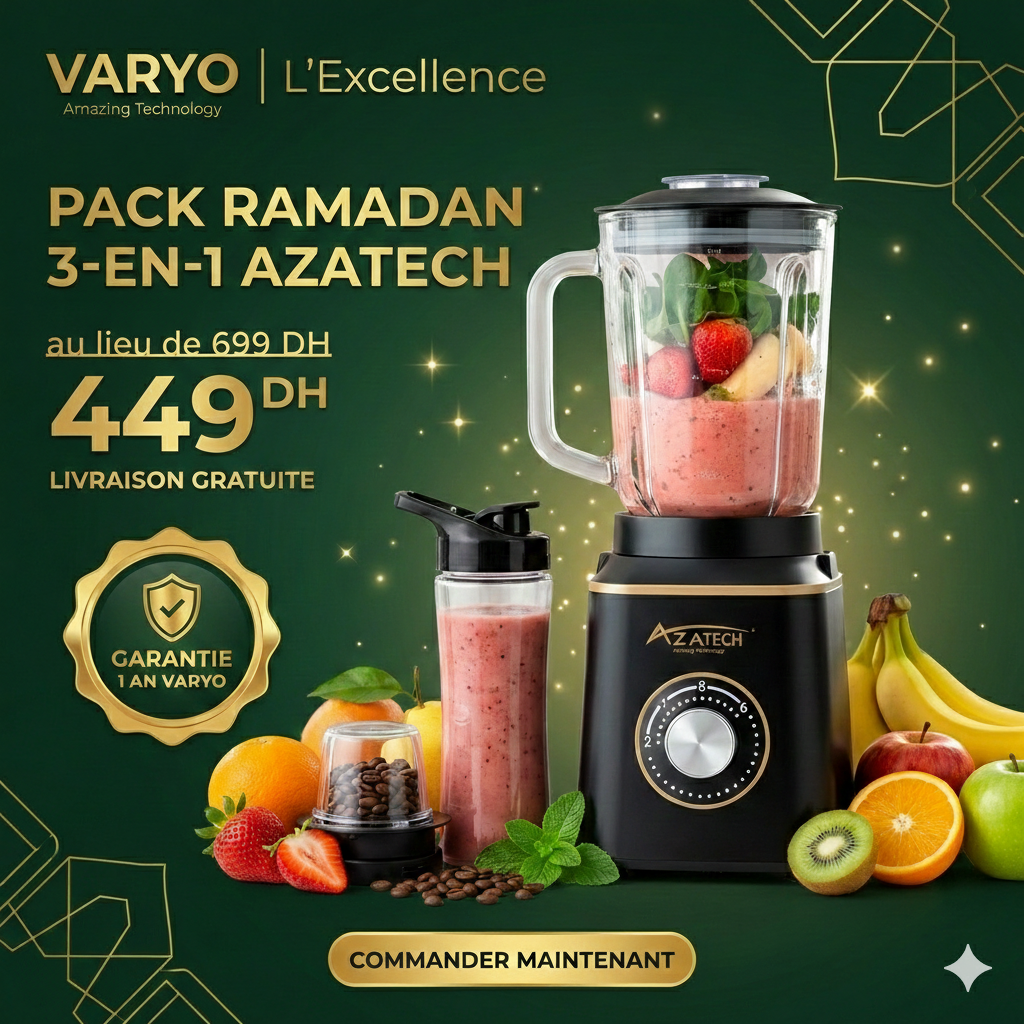 Blender Azatech Pro 3-en-1 - Édition Spéciale