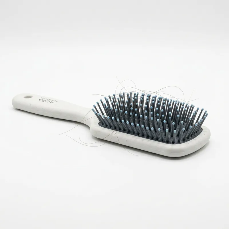 Cheveux qui tombent sur la brosse